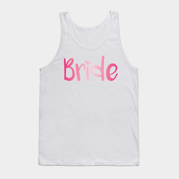 Bride-pink Tank Top by inphocus